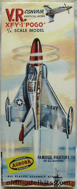 Aurora 1/48 Convair VR XFY-1 Pogo, 60-98 plastic model kit